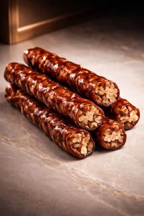 سوجوق لذیذ و سالم با گردو های دشت